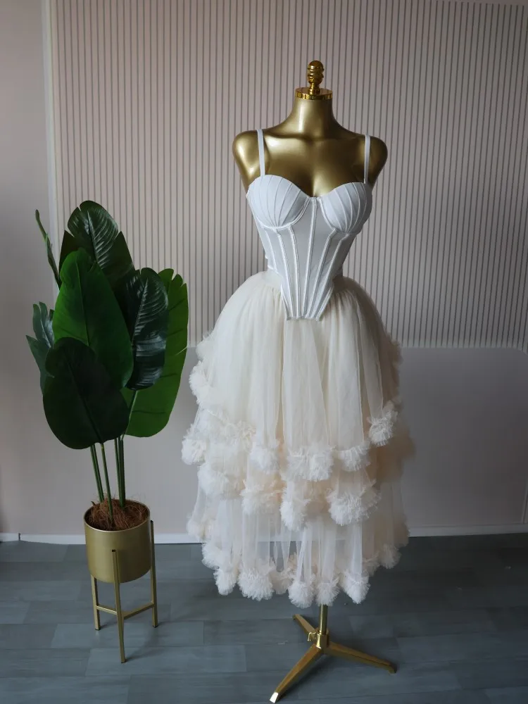 CM.YAYA Women's Dress Set Sleeveless Strap Tops and Pleated Tiered Skirts Suit Elegant Vacation Birthday Two 2 Piece Set Outfits