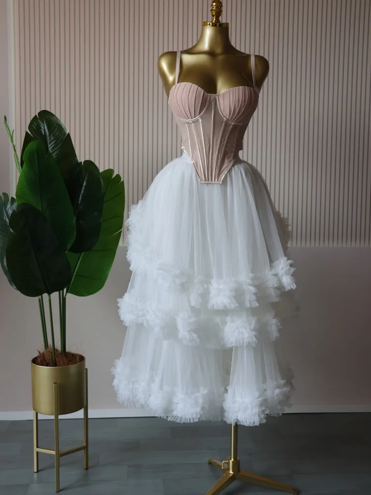 CM.YAYA Women's Dress Set Sleeveless Strap Tops and Pleated Tiered Skirts Suit Elegant Vacation Birthday Two 2 Piece Set Outfits