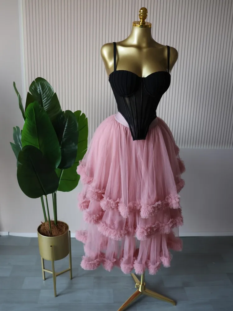 CM.YAYA Women's Dress Set Sleeveless Strap Tops and Pleated Tiered Skirts Suit Elegant Vacation Birthday Two 2 Piece Set Outfits