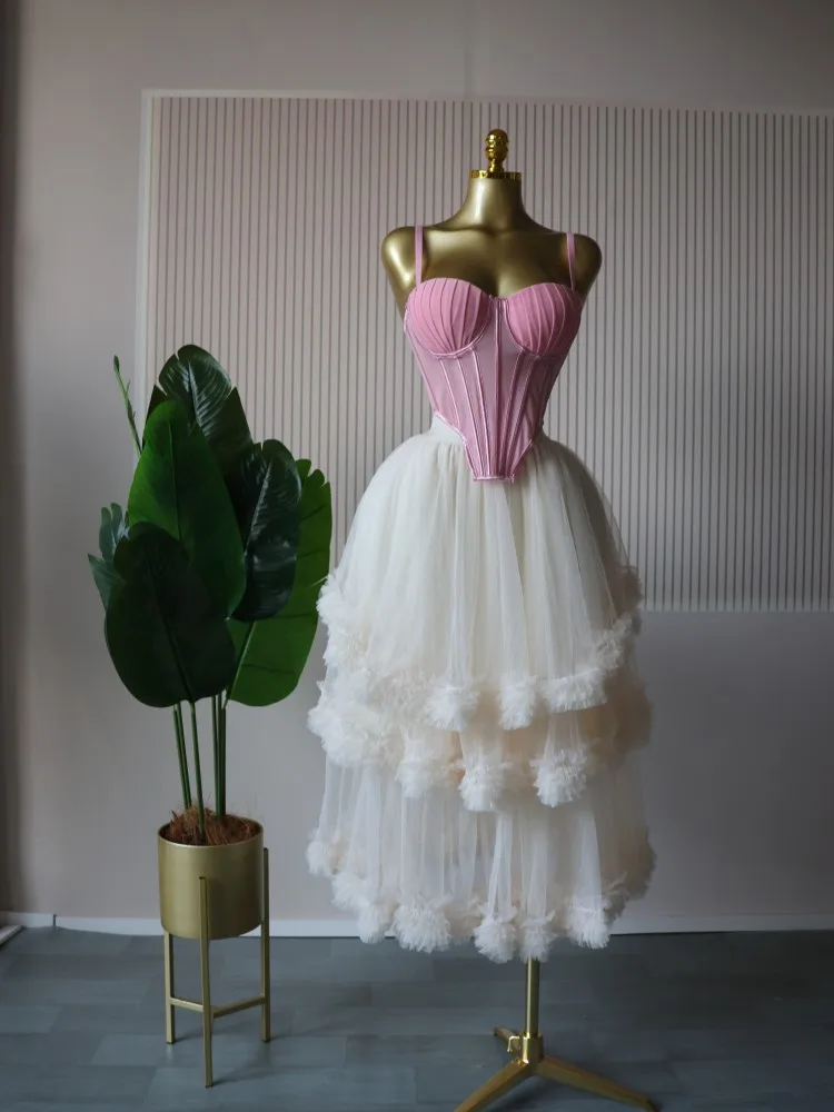 CM.YAYA Women's Dress Set Sleeveless Strap Tops and Pleated Tiered Skirts Suit Elegant Vacation Birthday Two 2 Piece Set Outfits