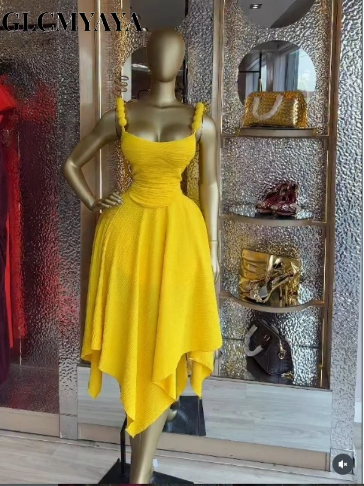 GLCMYAYA Street Fashion Women’s Set Strap Lace Up Back Crop Top and Irregular Long Skirt Suit Vacation Two 2 Piece Set Outfits GLCMYAYA Street Fashion Women's Set Strap Lace Up Back Crop Top and Irregular Long Skirt Suit Vacation Two 2 Piece Set Outfits