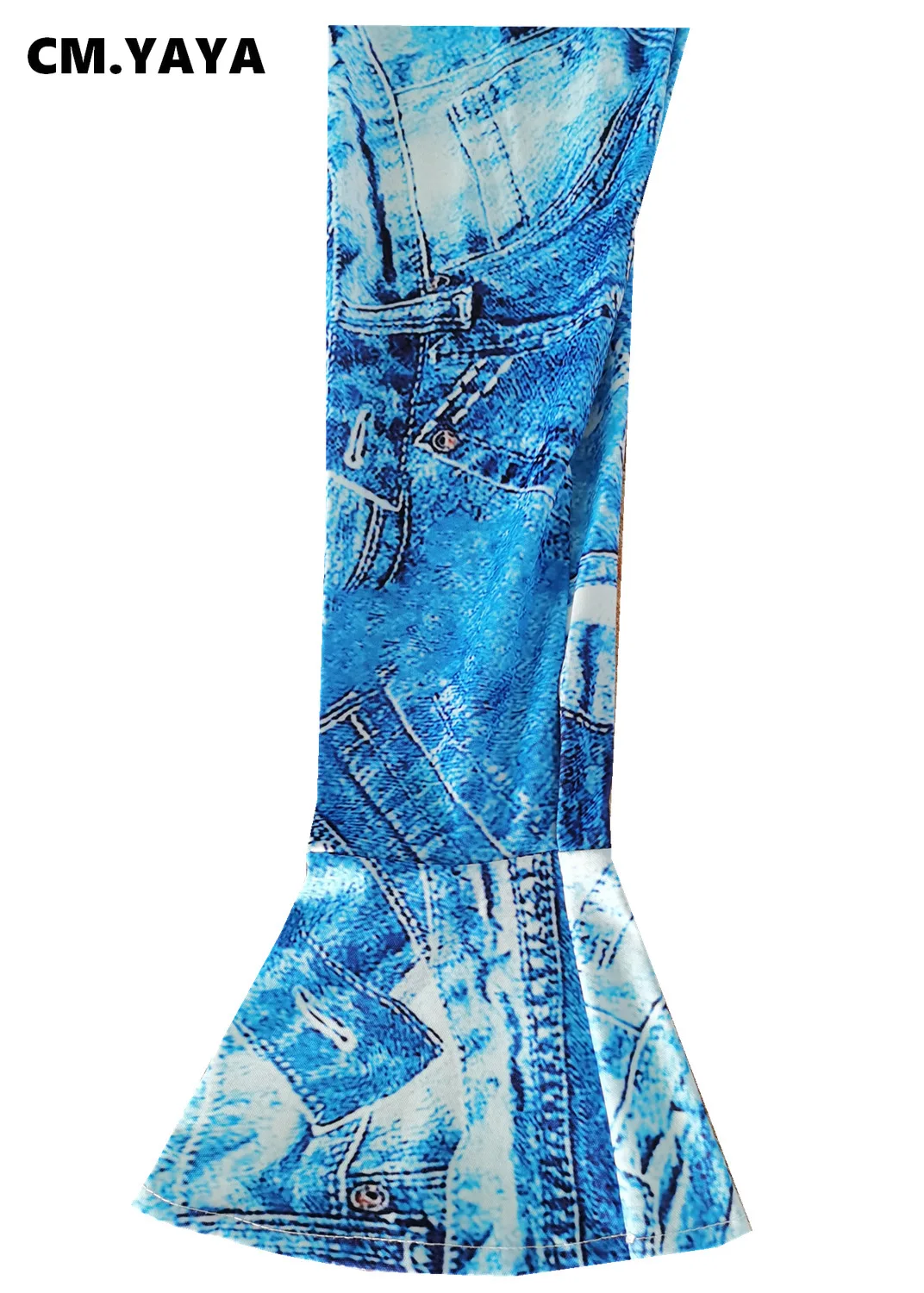 CM.YAYA Women Set Print Full Sleeve plus size Single Top Pencil Pants Two 2 Piece Sets Office Lady Outfit Summer