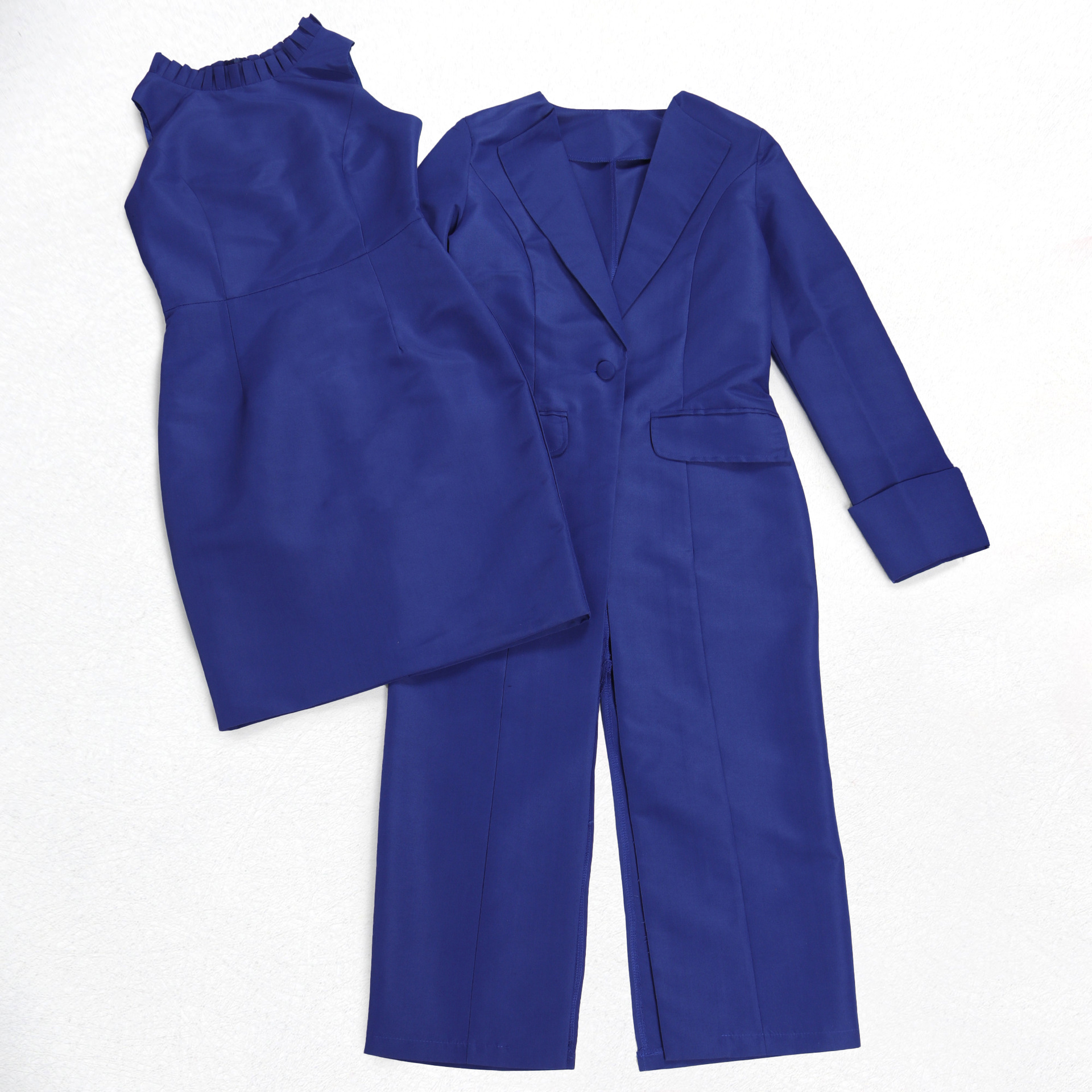 CM.YAYA Women's Set Full Sleeve Long Blazer Coat+ Long Dress Suit 2025 Winter Streetwear Two 2 Piece Set Africa OL Work Outfits