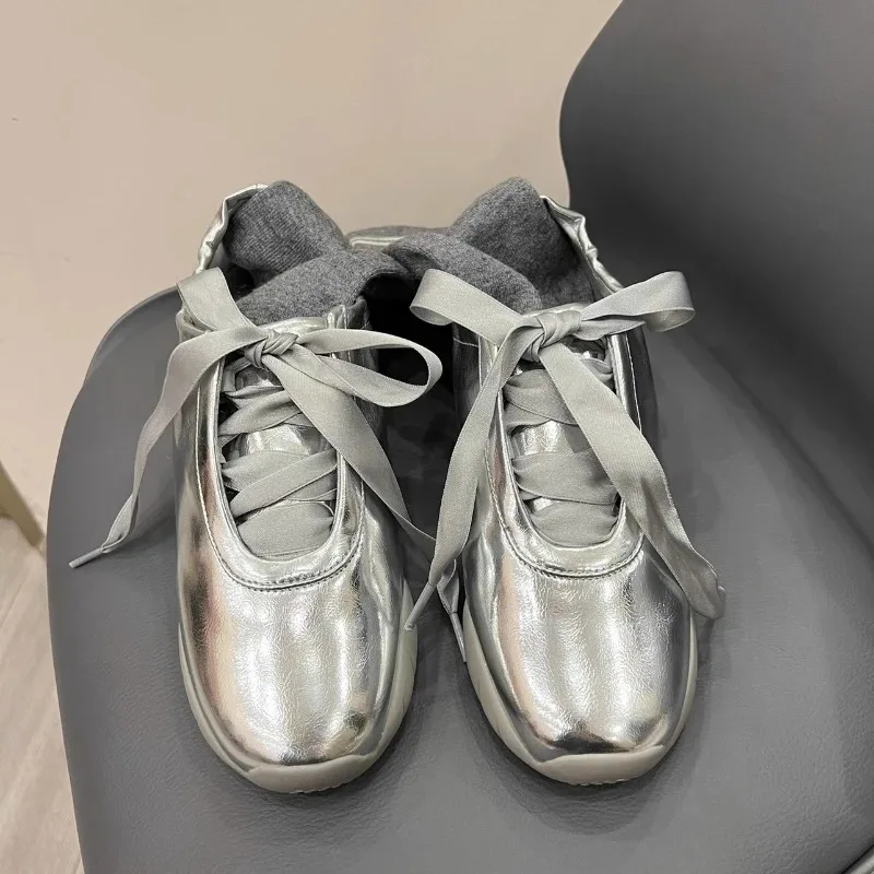 Ballet Shoes 2025 Women's Fashion Design Soft Sole Casual Sports Shoes Women's Ballet Flat Shoes