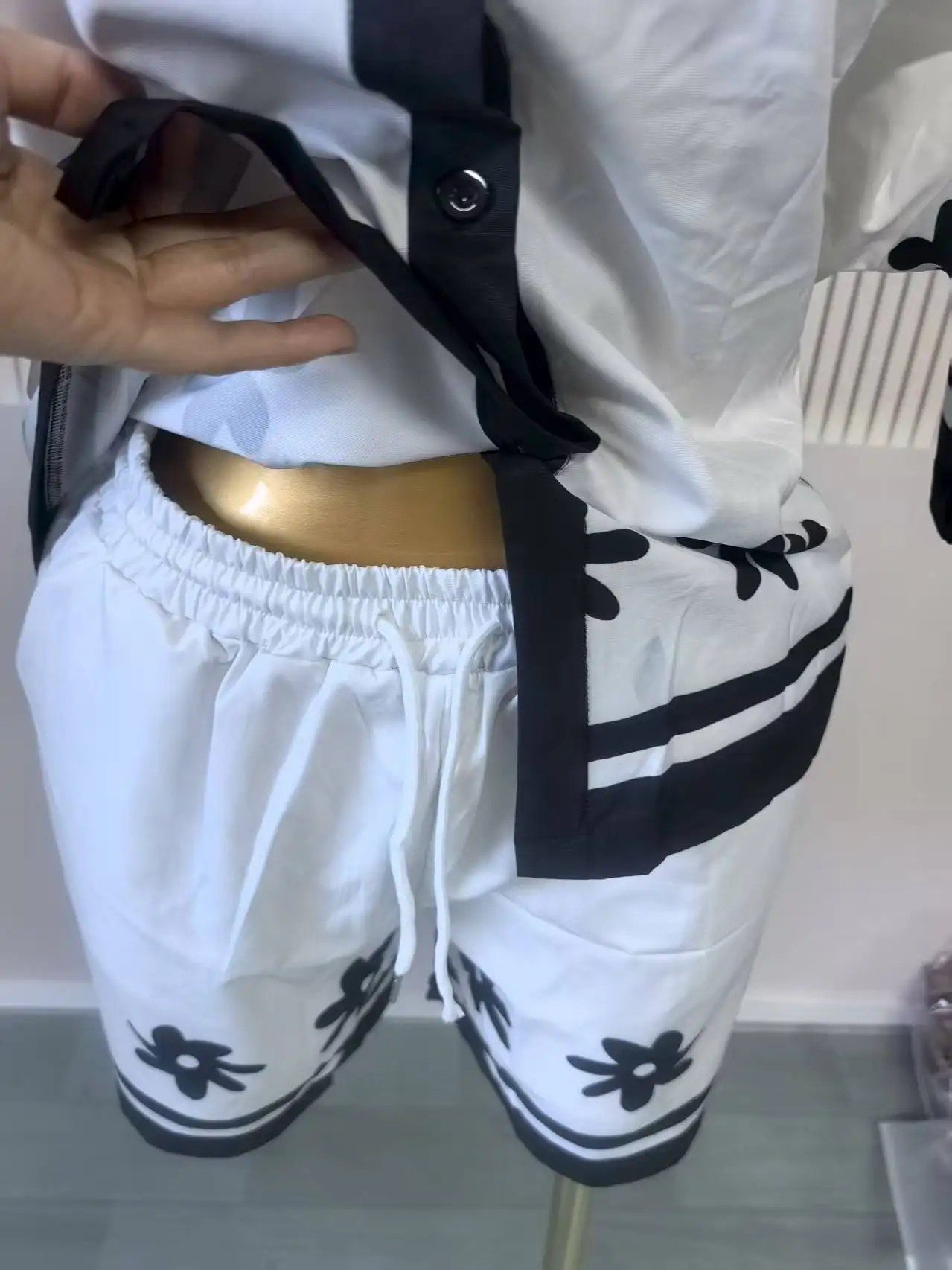 GLCMYAYA floral printed Side Women's Set Half Sleeve Shirt Tops and Shorts 2025 Holiday Vacation Street Two 2 Piece Set Outfits GLCMYAYA floral printed Side Women's Set Half Sleeve Shirt Tops and Shorts 2025 Holiday Vacation Street Two 2 Piece Set Outfits