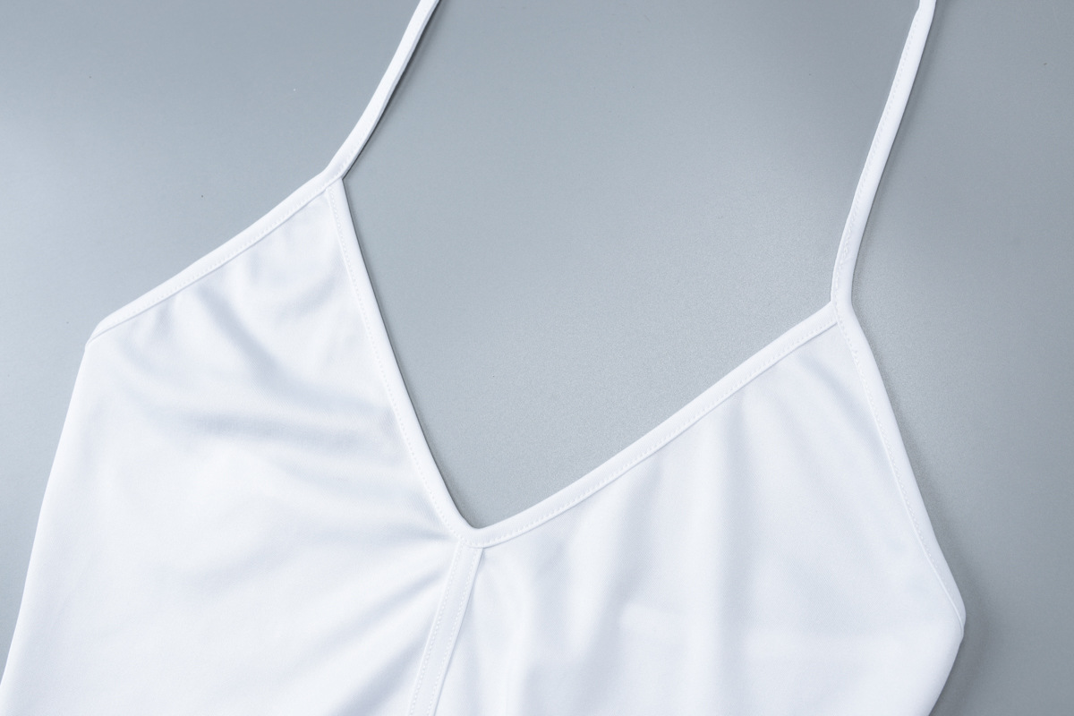 CM.YAYA Elegant Women's Set Sleeveless Strap Bodysuit +Long Skirts Set Autumn Tracksuit Sexy 2024 Tie Up Two 2 Piece Set Outfits CM.YAYA Elegant Women's Set Sleeveless Strap Bodysuit +Long Skirts Set Autumn Tracksuit Sexy 2024 Tie Up Two 2 Piece Set Outfits