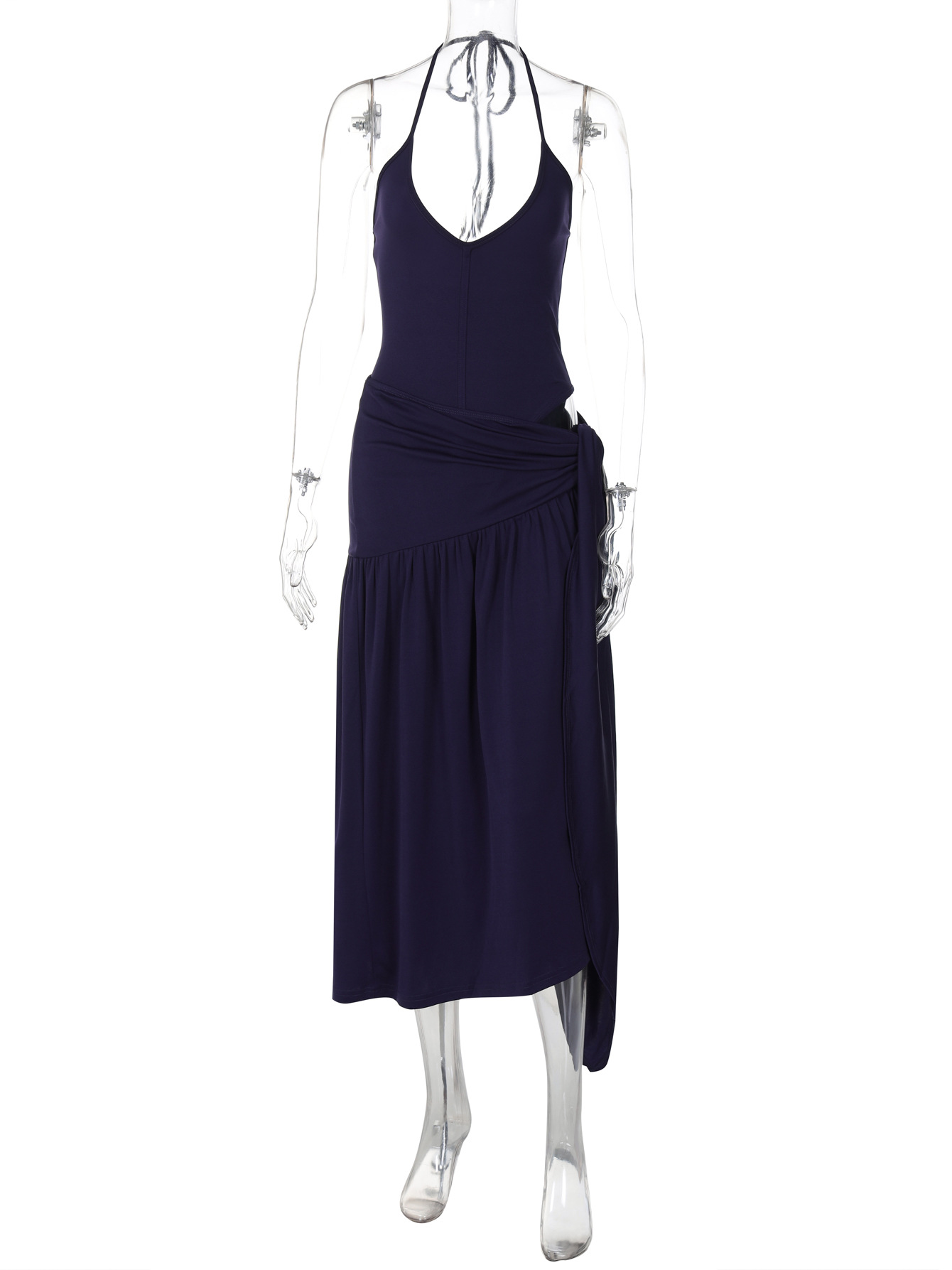 CM.YAYA Elegant Women's Set Sleeveless Strap Bodysuit +Long Skirts Set Autumn Tracksuit Sexy 2024 Tie Up Two 2 Piece Set Outfits CM.YAYA Elegant Women's Set Sleeveless Strap Bodysuit +Long Skirts Set Autumn Tracksuit Sexy 2024 Tie Up Two 2 Piece Set Outfits