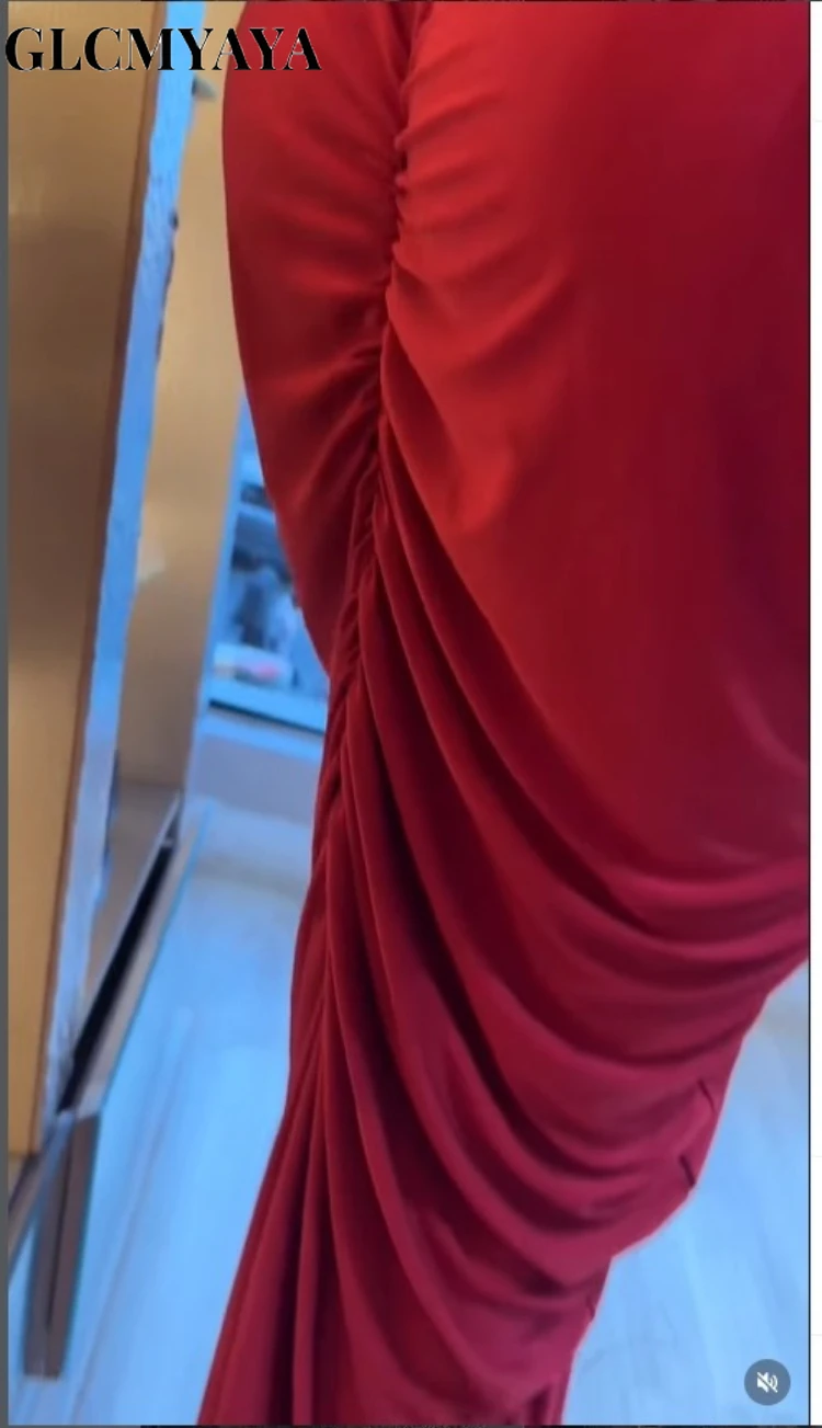 CM.YAYA Women’s See Though Long Sleeve T-shirts Tops and Buckle Waist Stacked Ruched Midi Maxi Skirt 2026 Two 2 Piece Set Outfit CM.YAYA Women's See Though Long Sleeve T-shirts Tops and Buckle Waist Stacked Ruched Midi Maxi Skirt 2026 Two 2 Piece Set Outfit