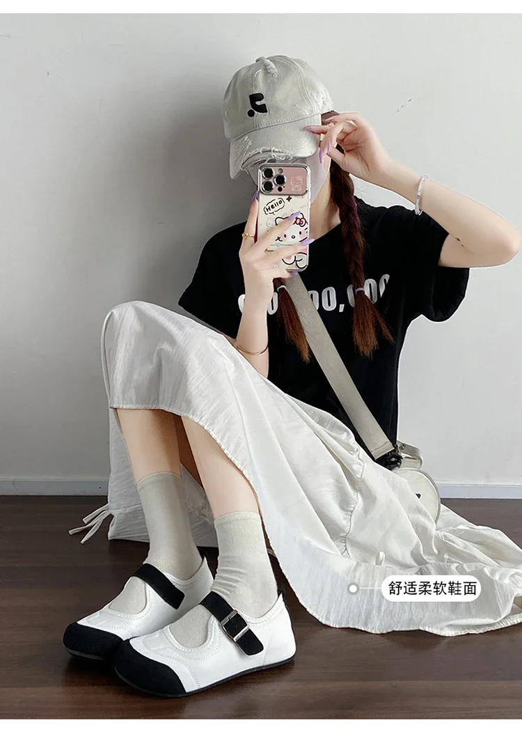 Women's Loafers Adjustable Buckle Driving Moccasins Casual Slip On Comfort Ladies Walking Flats Work Shoes