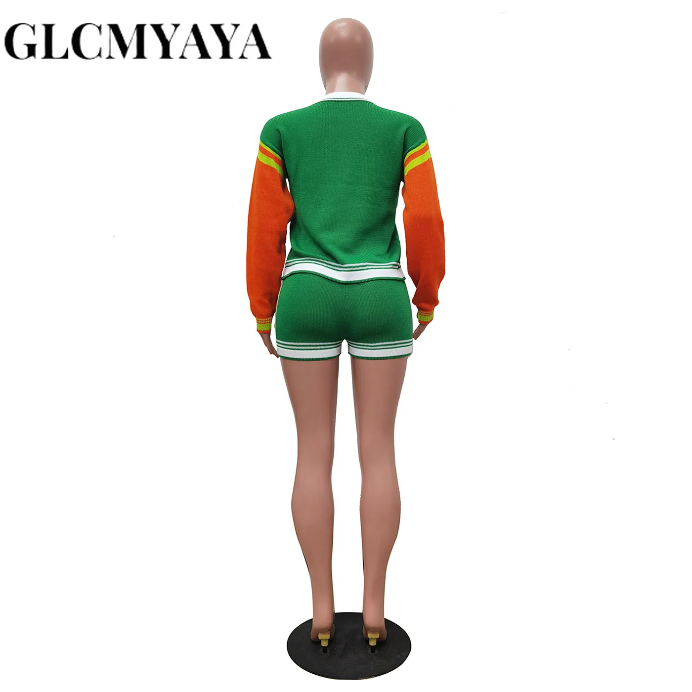 CM.YAYA Knit Ribbed Women’s Set Long Sleeve Sweater Tops + Shorts Suit 2025 Streetwear Sporty Two 2 Piece Sets Outfits Tracksuit CM.YAYA Knit Ribbed Women's Set Long Sleeve Sweater Tops + Shorts Suit 2025 Streetwear Sporty Two 2 Piece Sets Outfits Tracksuit