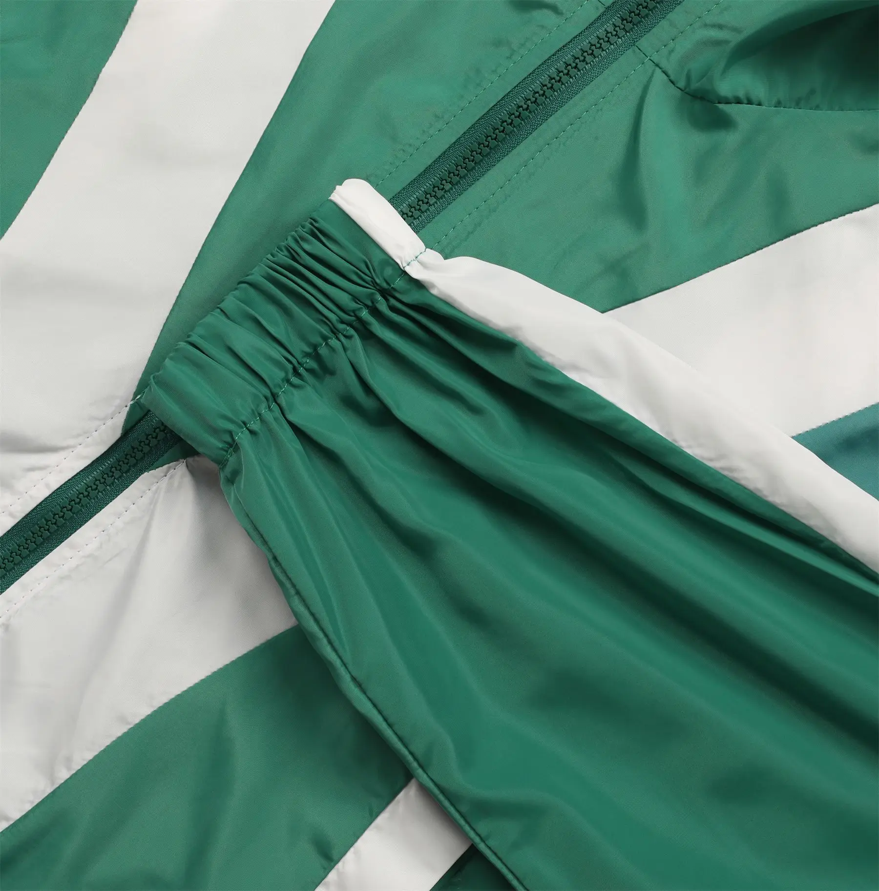 CM.YAYA Active Patchwork Women's Set Zipper Sweatshirt Jacket and Wide Leg Pants Suit 2025 INS Two 2 Piece Sets Outfit Tracksuit