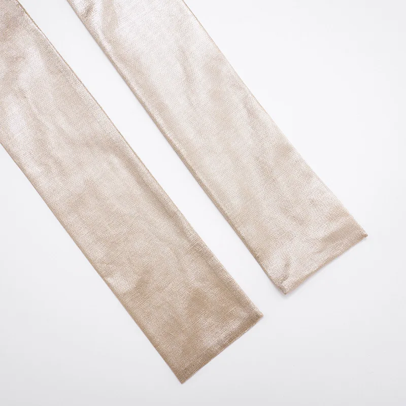 GLCMYAYA 2025 Fall Women's Dress Set See Through V-Neck Ribbon Shirt and Mini Skirt Suit Street Sexy Two 2 Piece Sets Outfits