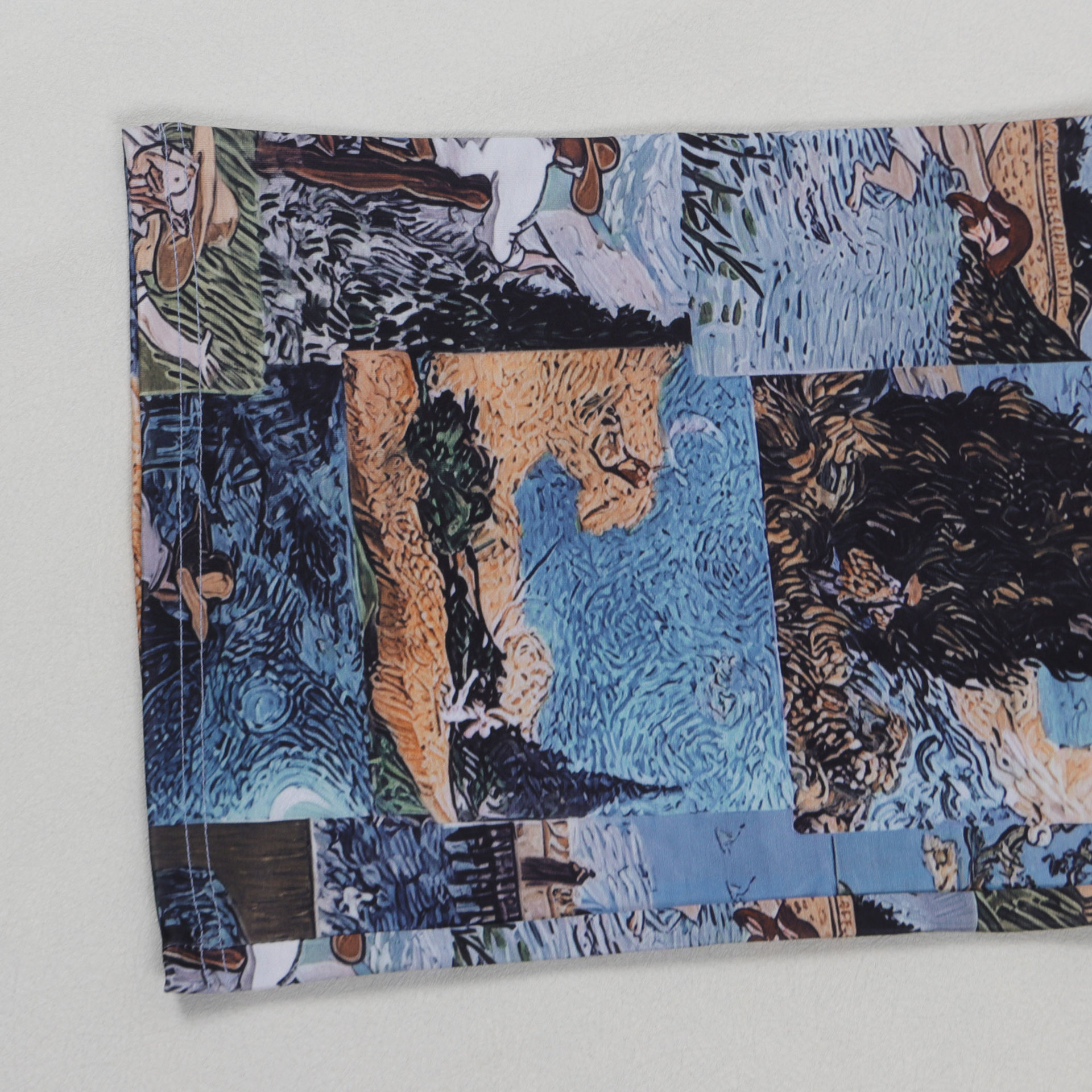 CM.YAYA Oil Painting Printed Women's Set Lace Up Back Crop Top and Pants Suit 2024 Fall Winter Two 2 Piece Sets Outfit Tracksuit CM.YAYA Oil Painting Printed Women's Set Lace Up Back Crop Top and Pants Suit 2024 Fall Winter Two 2 Piece Sets Outfit Tracksuit