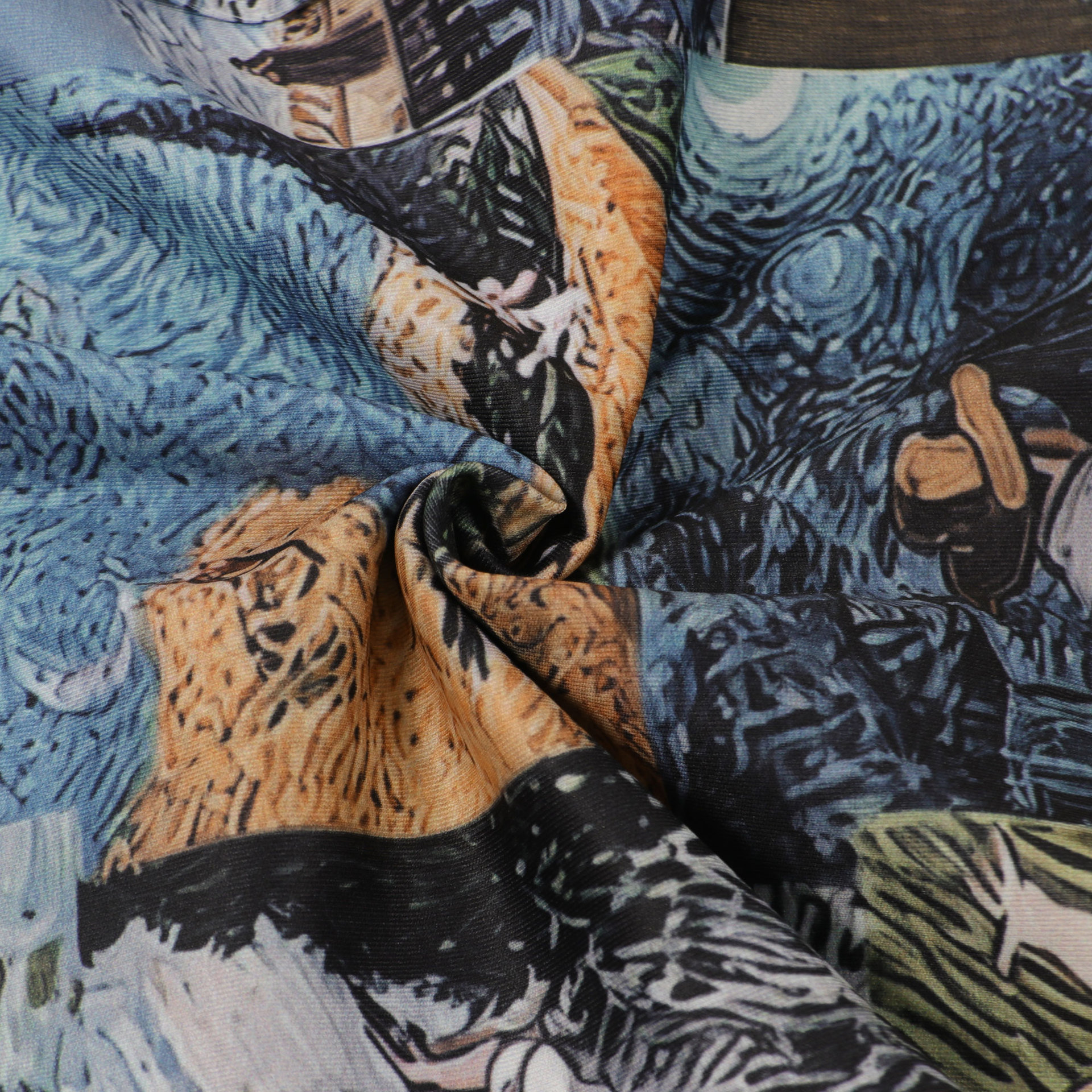 CM.YAYA Oil Painting Printed Women's Set Lace Up Back Crop Top and Pants Suit 2024 Fall Winter Two 2 Piece Sets Outfit Tracksuit