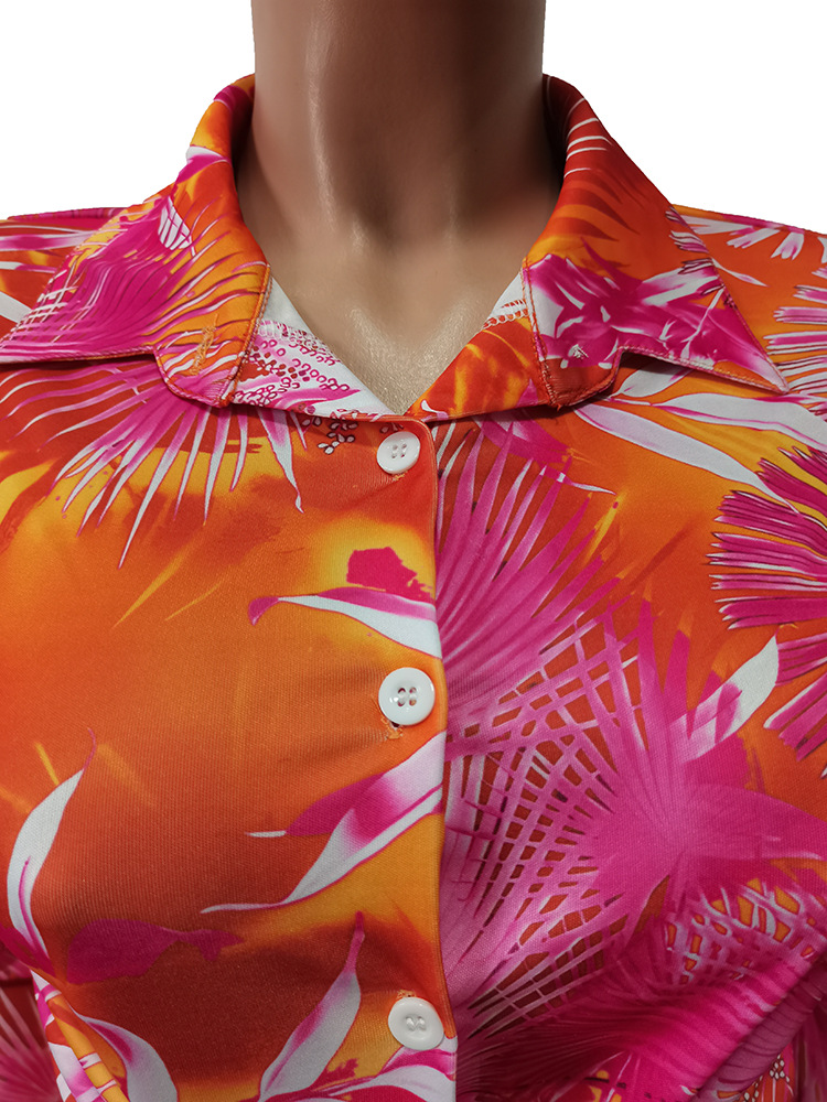 CM.YAYA Autumn Letter Leaf Print Women's Set Blouses Shirt Legging Pants Suit Active Wear Tracksuit Two Piece Set Fitness Outfit