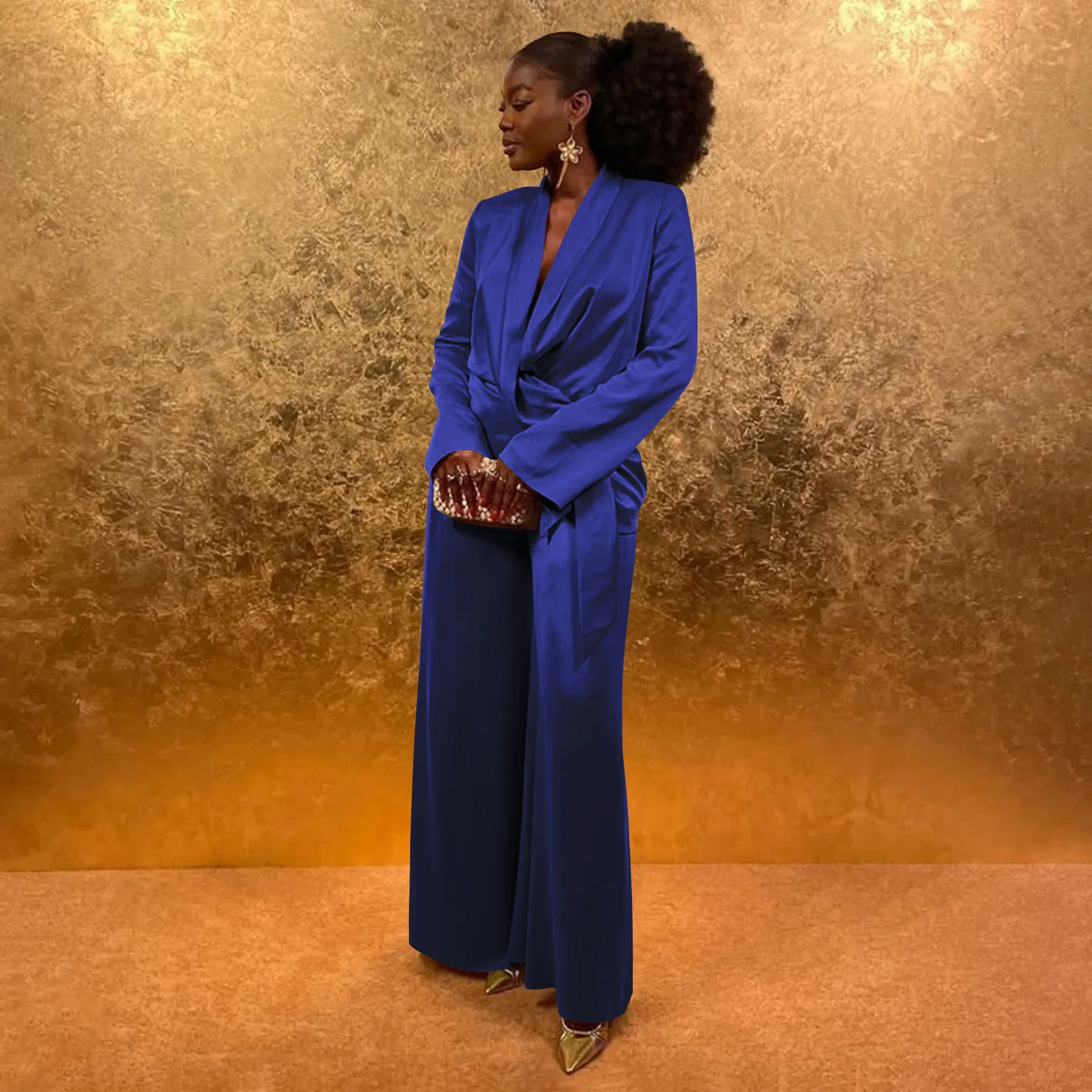 GLCMYAYA Street OL Work Women's Set Long Sleeve Blazers Tops and Wide Leg Pants Suit 2025 Fall Vacation Two 2 Piece Set Outfits GLCMYAYA Street OL Work Women's Set Long Sleeve Blazers Tops and Wide Leg Pants Suit 2025 Fall Vacation Two 2 Piece Set Outfits