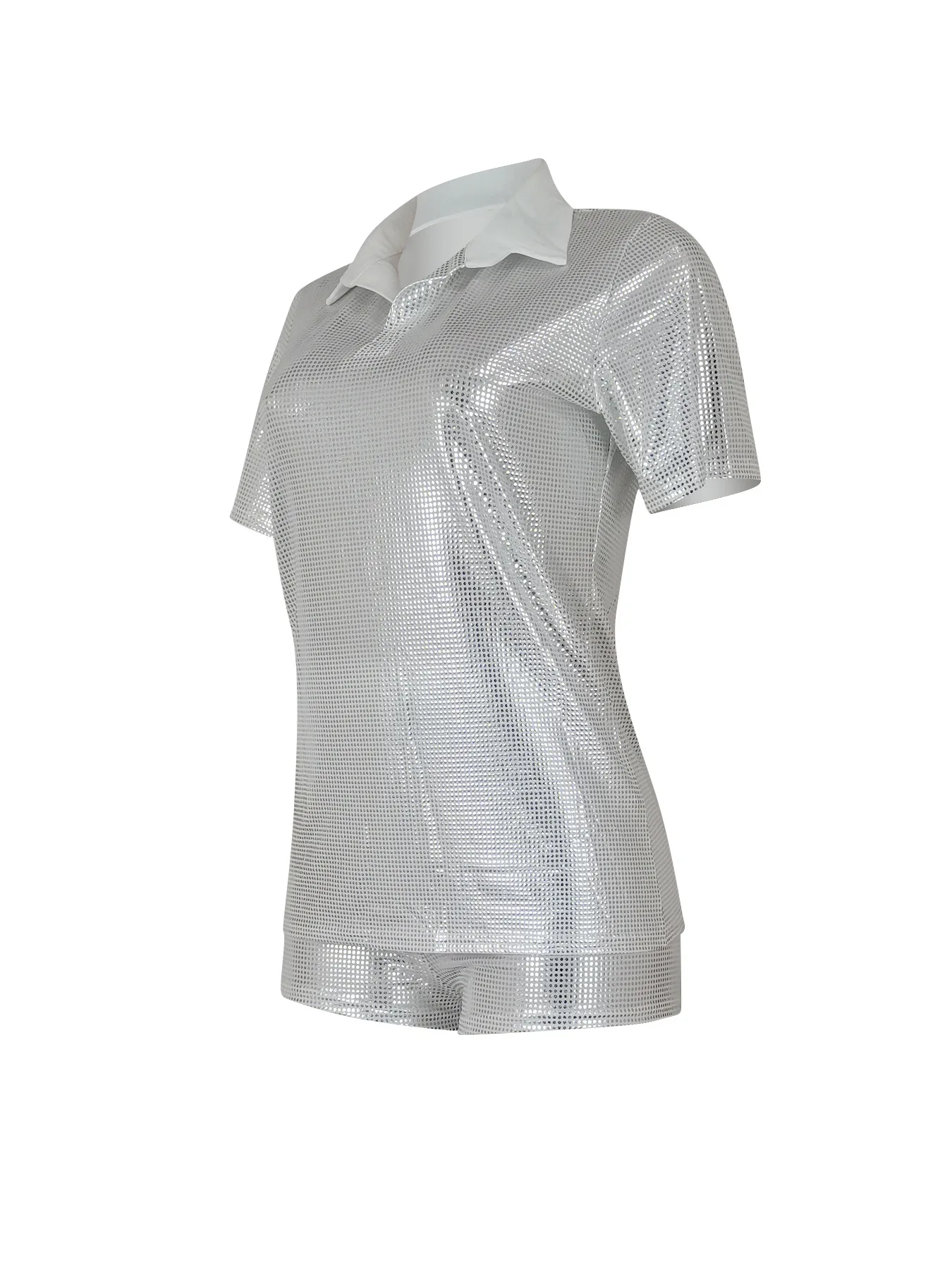 CM.YAYA Fashion Giliding Women's Set Short Sleeve Polo-collar T-shirt and Shorts 2023 Summer Two 2 Piece Set Outfits Tracksuit