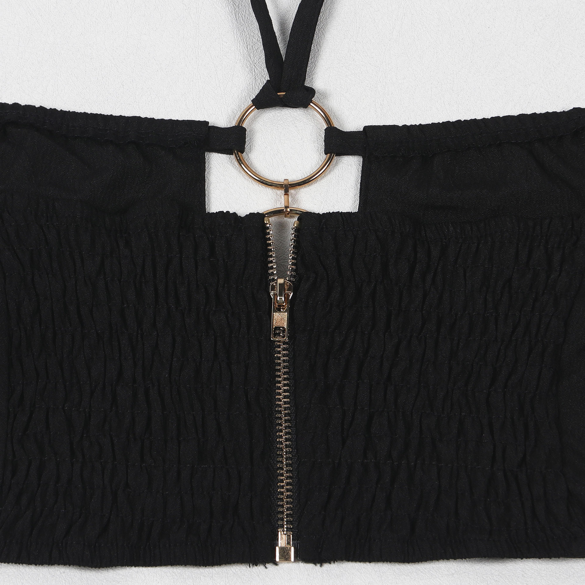 CM.YAYA Women Set Sleeveless Strapless Tops +Wide Leg Pants Two 2 Piece Set Hole Hollow Out Outfit Summer Sexy Street Tracksuit