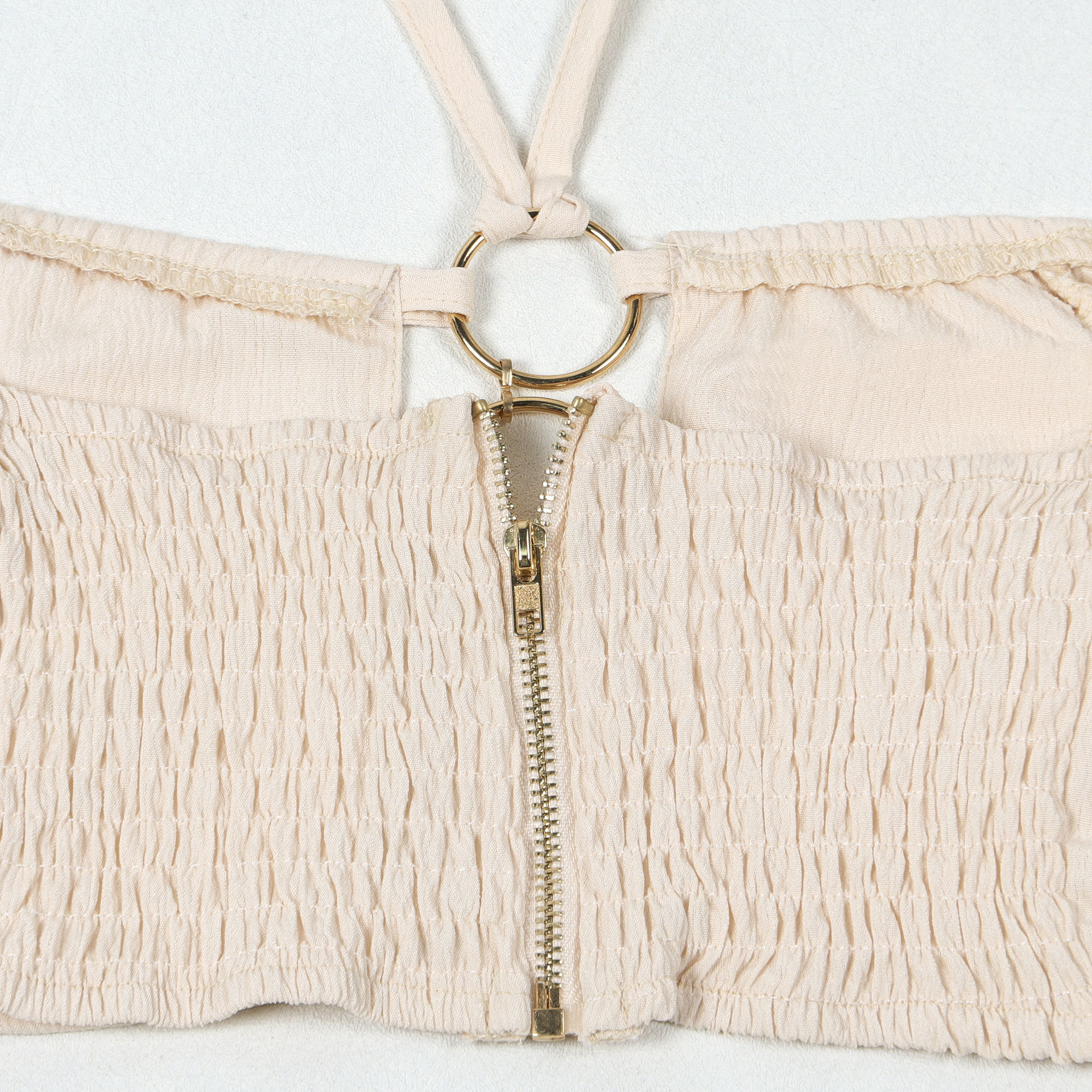 CM.YAYA Women Set Sleeveless Strapless Tops +Wide Leg Pants Two 2 Piece Set Hole Hollow Out Outfit Summer Sexy Street Tracksuit