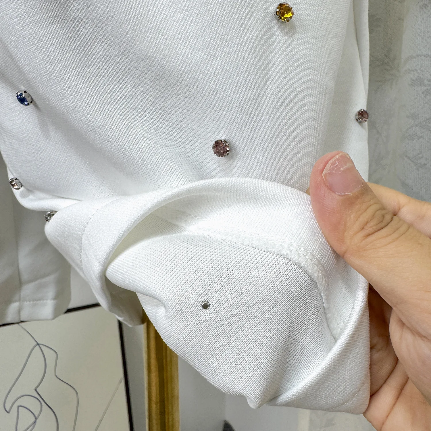 CM.YAYA Fashion Butterfly Floral Beading Women's Set T-shirt and Shorts 2025 Summer Active Two 2 Piece Sets Outfit Tracksuit CM.YAYA Fashion Butterfly Floral Beading Women's Set T-shirt and Shorts 2025 Summer Active Two 2 Piece Sets Outfit Tracksuit