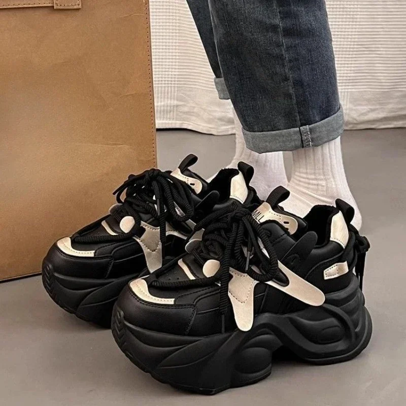 Spring Autumn Stylish Lace Up Ladies Footwear on Sale Original Offers Daily Routine Fashion 2025 Walking New in 39 Women's Shoes