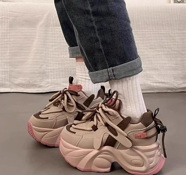 Spring Autumn Stylish Lace Up Ladies Footwear on Sale Original Offers Daily Routine Fashion 2025 Walking New in 39 Women's Shoes