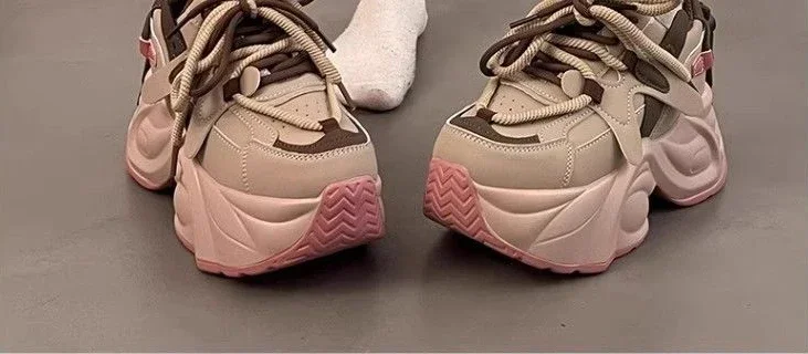 Spring Autumn Stylish Lace Up Ladies Footwear on Sale Original Offers Daily Routine Fashion 2025 Walking New in 39 Women's Shoes