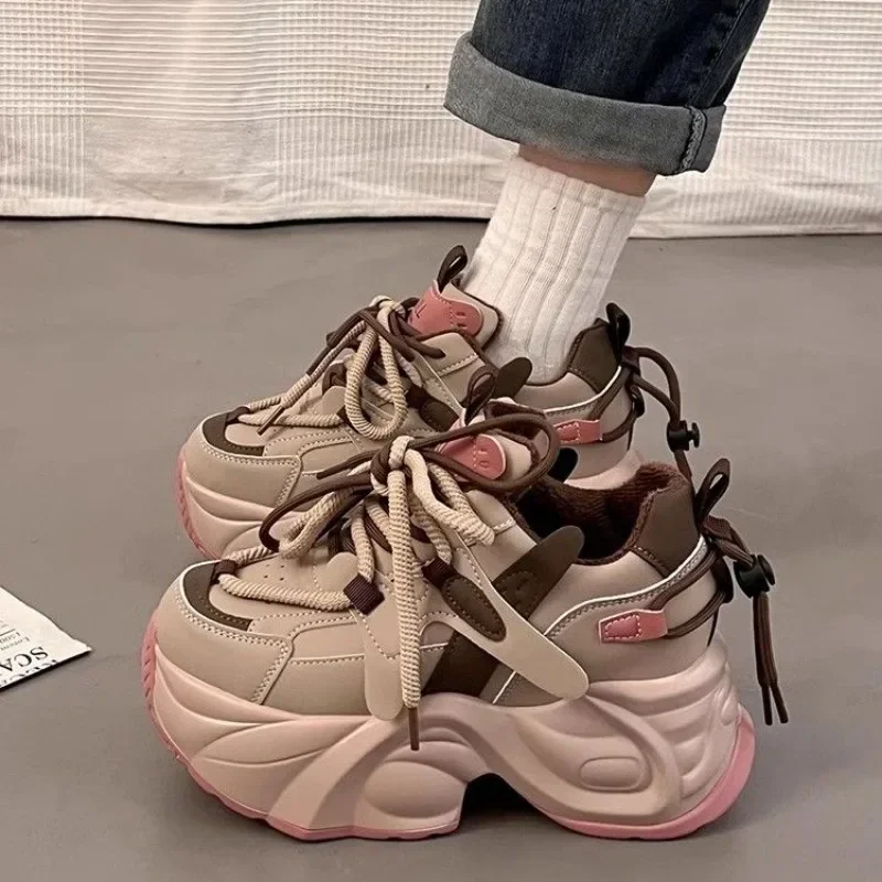 Spring Autumn Stylish Lace Up Ladies Footwear on Sale Original Offers Daily Routine Fashion 2025 Walking New in 39 Women's Shoes