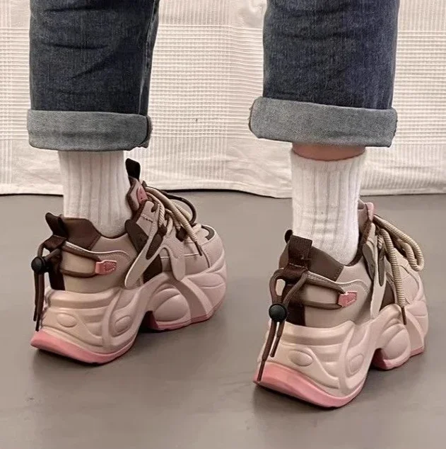 Spring Autumn Stylish Lace Up Ladies Footwear on Sale Original Offers Daily Routine Fashion 2025 Walking New in 39 Women's Shoes