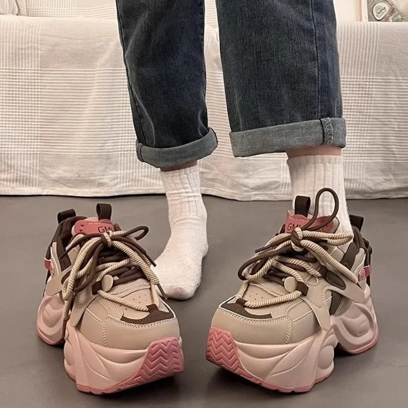 Spring Autumn Stylish Lace Up Ladies Footwear on Sale Original Offers Daily Routine Fashion 2025 Walking New in 39 Women's Shoes