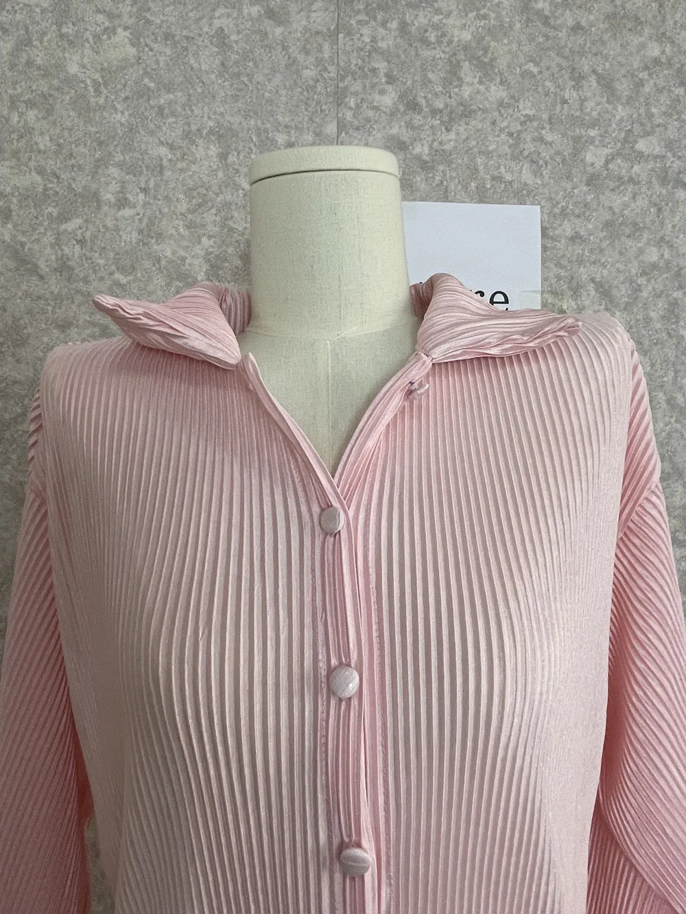 CM.YAYA Pleated Solid Women Set Long Sleeve Shirts and Straight Wide Leg Pants Suits Tracksuit Two Piece Set Fitness Outfits