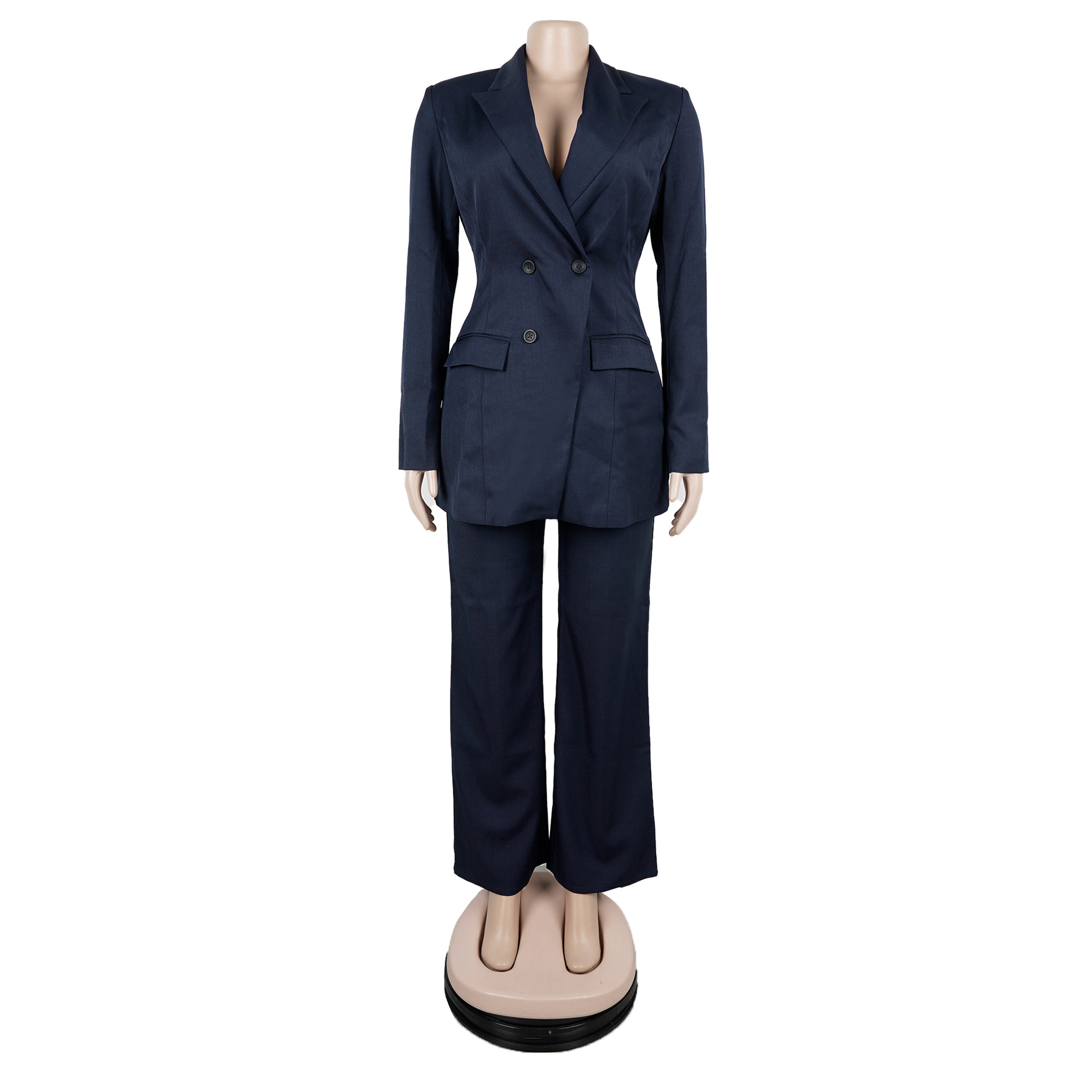 CM.YAYA Elegant Women Long Sleeve Double Button Blazer and Pants Suits 2025 Chic Streetwear Fall Fashion Two 2 Piece Set Outfits CM.YAYA Elegant Women Long Sleeve Double Button Blazer and Pants Suits 2025 Chic Streetwear Fall Fashion Two 2 Piece Set Outfits