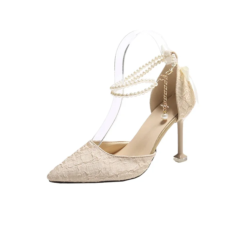 2025 Spring and Autumn New Fashionable Comfortable Elegant and Versatile Hollow Shoes with Baotou and Strap High Heels 2025 Spring and Autumn New Fashionable Comfortable Elegant and Versatile Hollow Shoes with Baotou and Strap High Heels