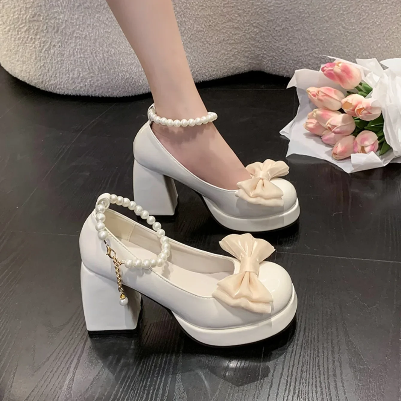 Elegant Shoes for Women High Heels Mary Jane Shoes New Fashion Platform Women Pumps Luxury Wedding Shoes Bride Zapatos De Mujer Elegant Shoes for Women High Heels Mary Jane Shoes New Fashion Platform Women Pumps Luxury Wedding Shoes Bride Zapatos De Mujer