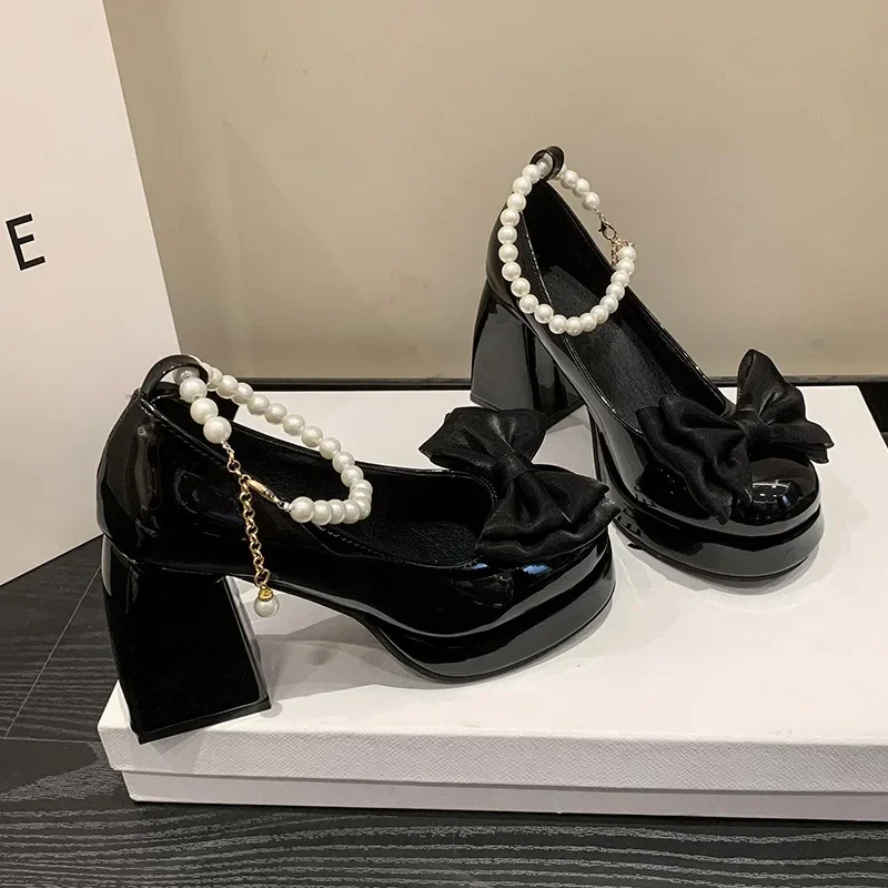 Elegant Shoes for Women High Heels Mary Jane Shoes New Fashion Platform Women Pumps Luxury Wedding Shoes Bride Zapatos De Mujer Elegant Shoes for Women High Heels Mary Jane Shoes New Fashion Platform Women Pumps Luxury Wedding Shoes Bride Zapatos De Mujer