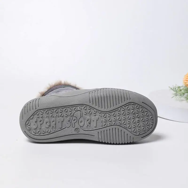 Soft Thick Bottom Furry Sneakers Women Winter Comfort Non Slip Fluffy Fur Snow Boots Warm Thick Plush Woman's Casual Shoes