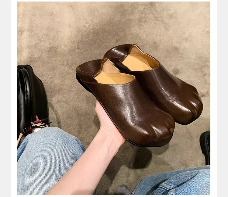 2025 New Style Cat Claws Leather Flats Solid Slip On Leisure Dress Shoes Lovely Girls Fashion Concise Comfy Niche Design Shoes 2025 New Style Cat Claws Leather Flats Solid Slip On Leisure Dress Shoes Lovely Girls Fashion Concise Comfy Niche Design Shoes