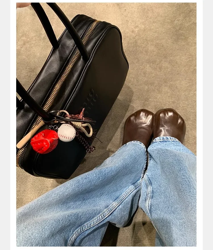 2025 New Style Cat Claws Leather Flats Solid Slip On Leisure Dress Shoes Lovely Girls Fashion Concise Comfy Niche Design Shoes 2025 New Style Cat Claws Leather Flats Solid Slip On Leisure Dress Shoes Lovely Girls Fashion Concise Comfy Niche Design Shoes