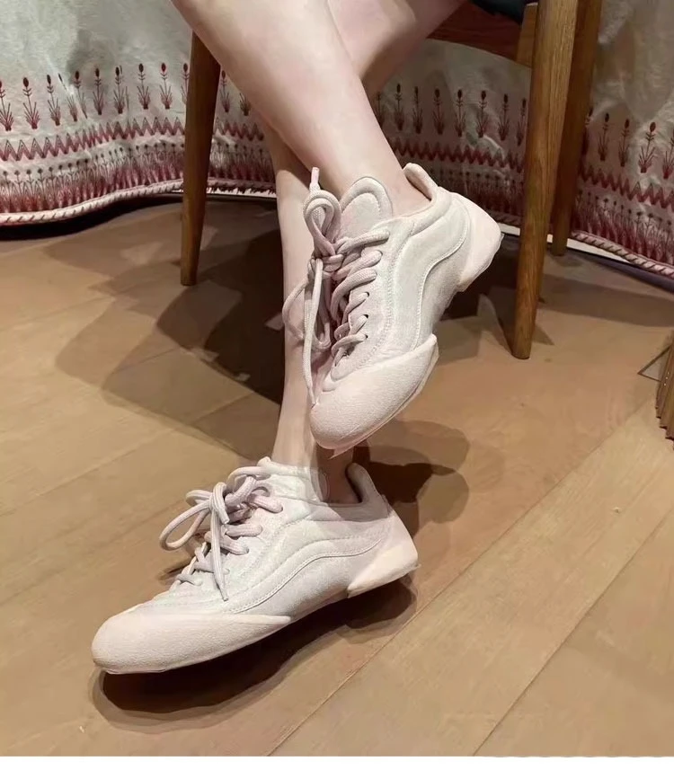 Genuine Leather Large Size Forrest Gump Women Shoes 2025 Designer Little White Shoes Couple Retro Leisure Sports Shoes