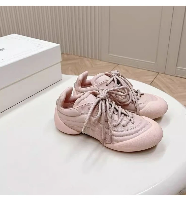 Genuine Leather Large Size Forrest Gump Women Shoes 2025 Designer Little White Shoes Couple Retro Leisure Sports Shoes