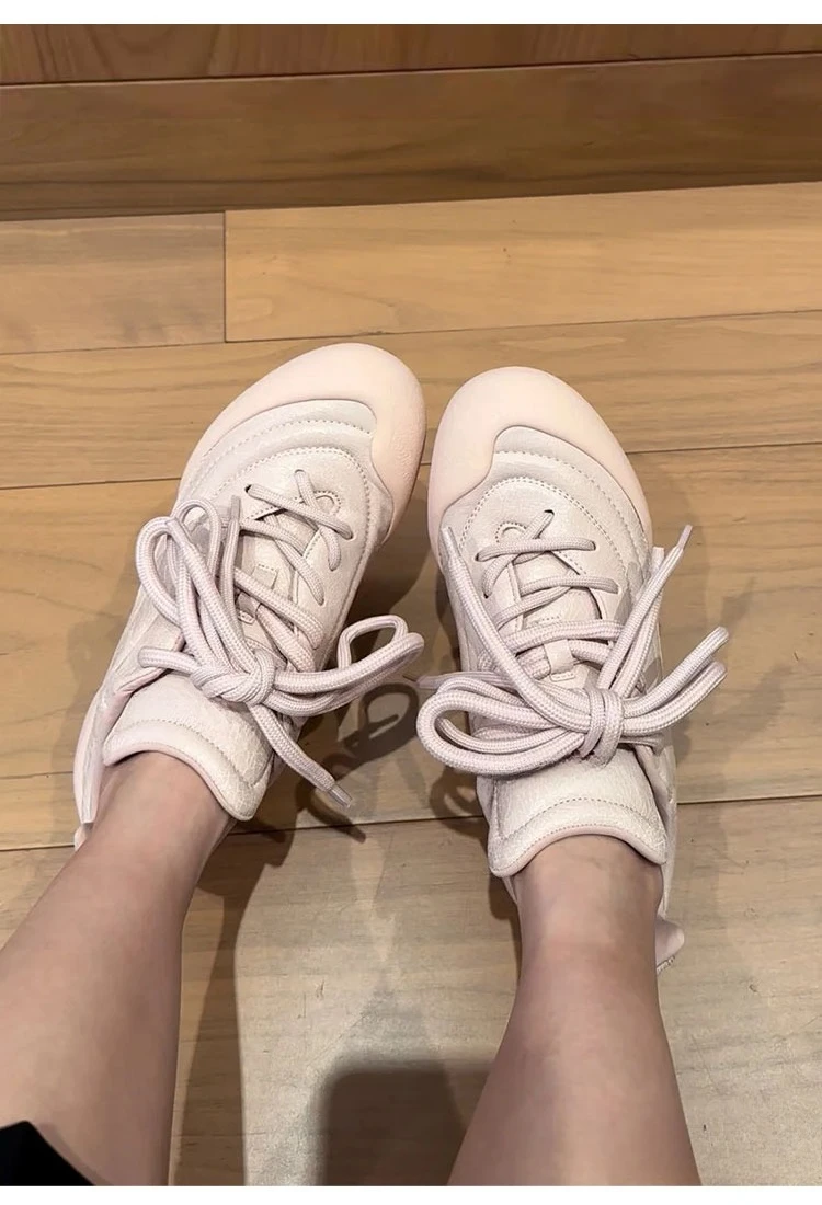 Genuine Leather Large Size Forrest Gump Women Shoes 2025 Designer Little White Shoes Couple Retro Leisure Sports Shoes