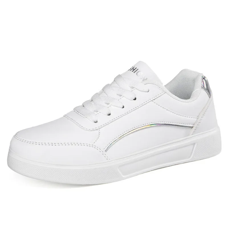 Hot Sell Women's Shoes Lightweight Casual Shoes Fashion Walking Shoes White Lace-up Sneakers Plus Size Platform Vulcanized Shoe