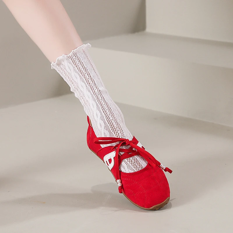 Fall 2025 New Women's Shoes French Thin Sole Color Block Mary Jane Shoes Fall 2025 New Women's Shoes French Thin Sole Color Block Mary Jane Shoes