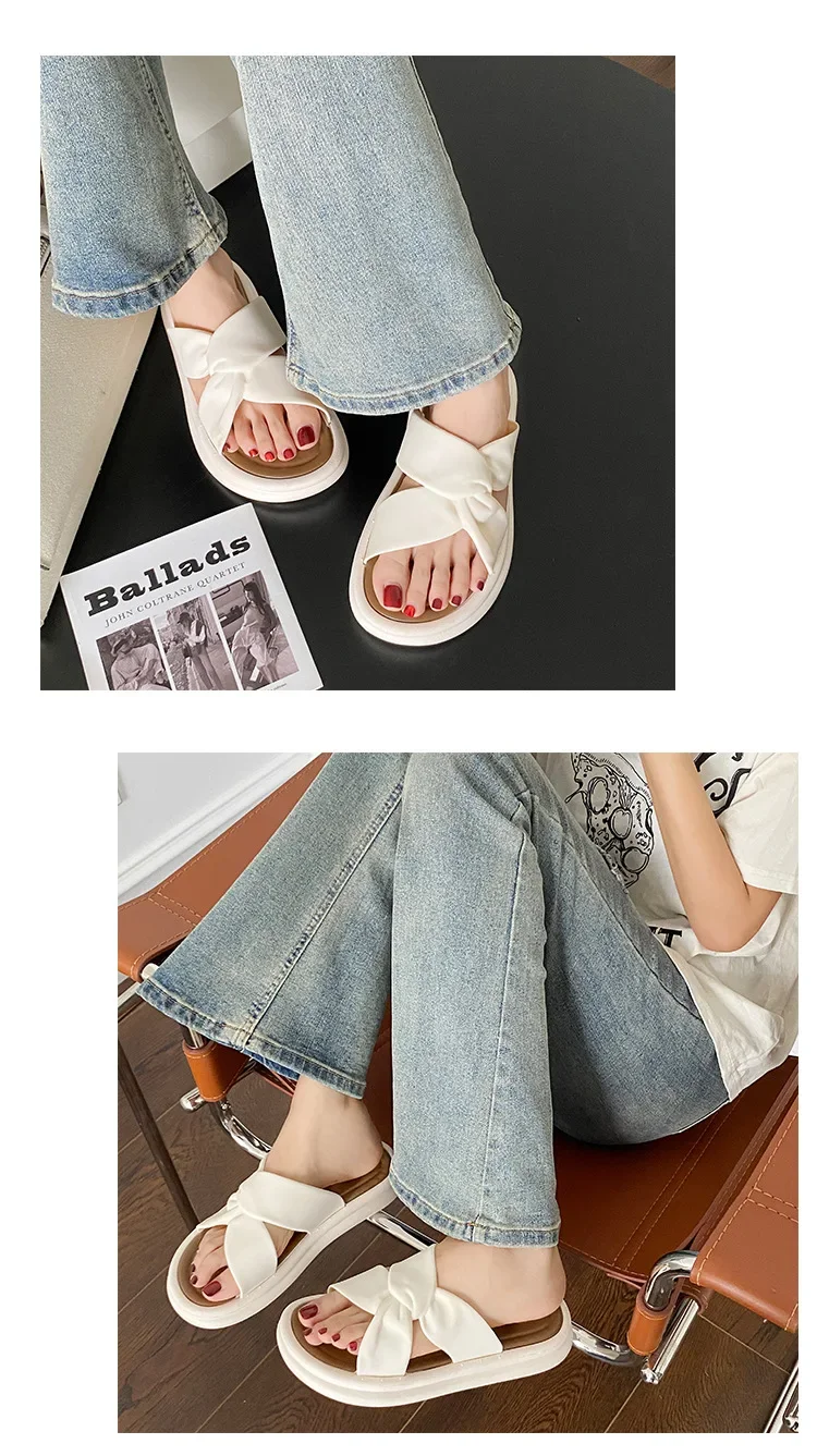 Fashionable Summer Women's Slippers Pearl Casual Beach Shoes Indoor Anti-Slip Outerwear Home Use PVC Sole Female Footwear Fashionable Summer Women's Slippers Pearl Casual Beach Shoes Indoor Anti-Slip Outerwear Home Use PVC Sole Female Footwear