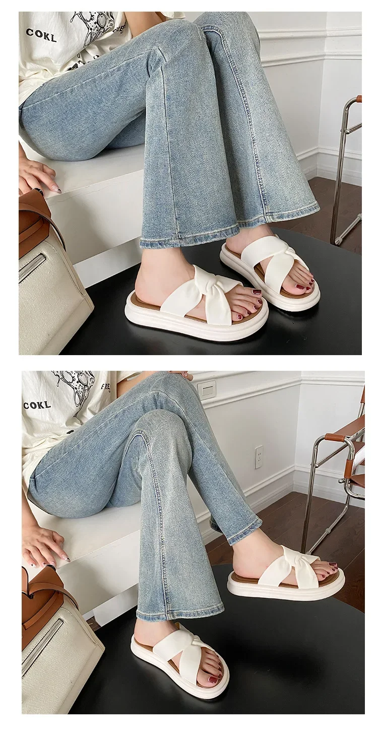 Fashionable Summer Women's Slippers Pearl Casual Beach Shoes Indoor Anti-Slip Outerwear Home Use PVC Sole Female Footwear Fashionable Summer Women's Slippers Pearl Casual Beach Shoes Indoor Anti-Slip Outerwear Home Use PVC Sole Female Footwear