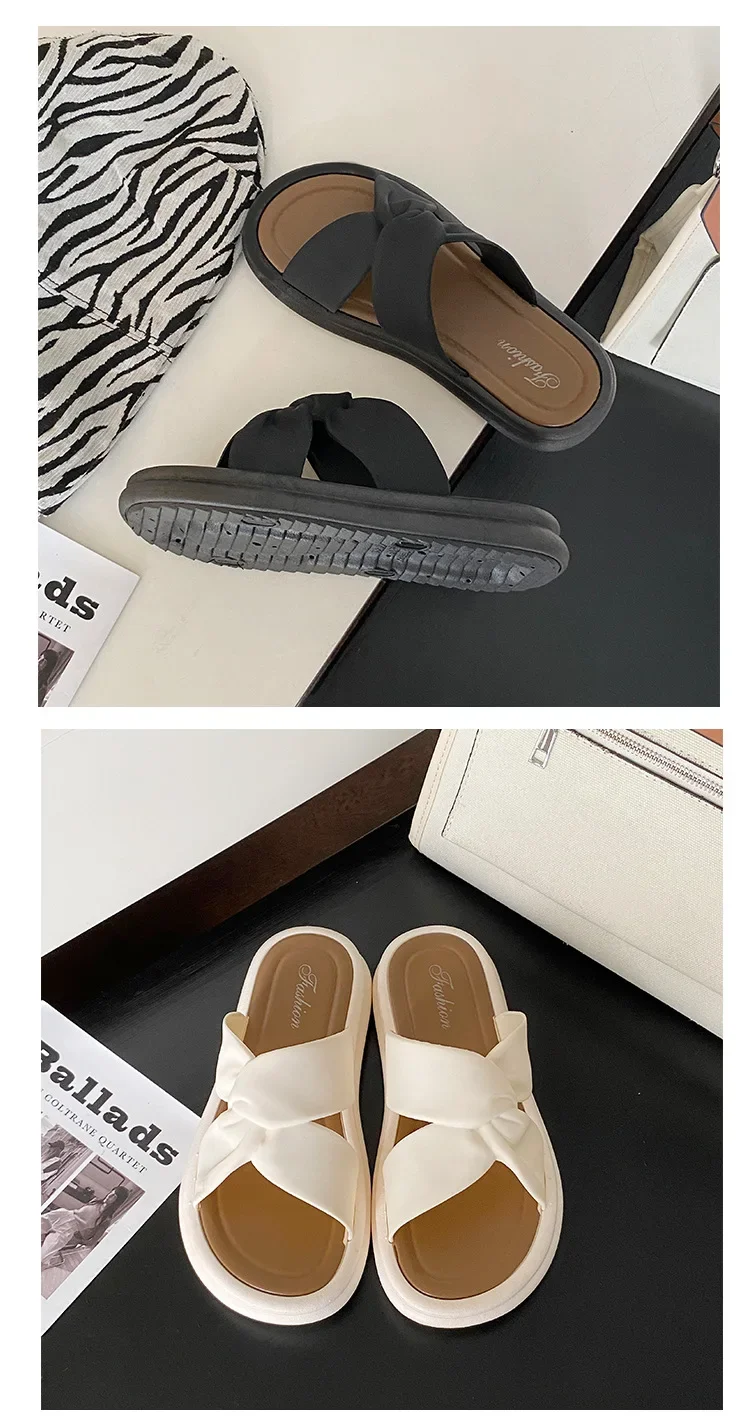 Fashionable Summer Women's Slippers Pearl Casual Beach Shoes Indoor Anti-Slip Outerwear Home Use PVC Sole Female Footwear Fashionable Summer Women's Slippers Pearl Casual Beach Shoes Indoor Anti-Slip Outerwear Home Use PVC Sole Female Footwear