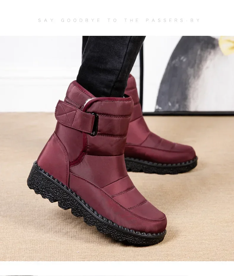 Waterproof Winter Boots for Women 2025 New Faux Fur Long Plush Snow Boots Woman Platform Shoes Warm Cotton Couples Ankle Boots Waterproof Winter Boots for Women 2025 New Faux Fur Long Plush Snow Boots Woman Platform Shoes Warm Cotton Couples Ankle Boots