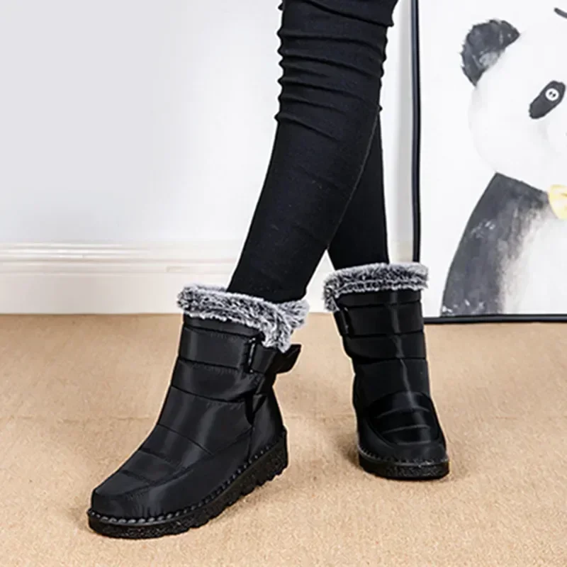 Waterproof Winter Boots for Women 2025 New Faux Fur Long Plush Snow Boots Woman Platform Shoes Warm Cotton Couples Ankle Boots Waterproof Winter Boots for Women 2025 New Faux Fur Long Plush Snow Boots Woman Platform Shoes Warm Cotton Couples Ankle Boots