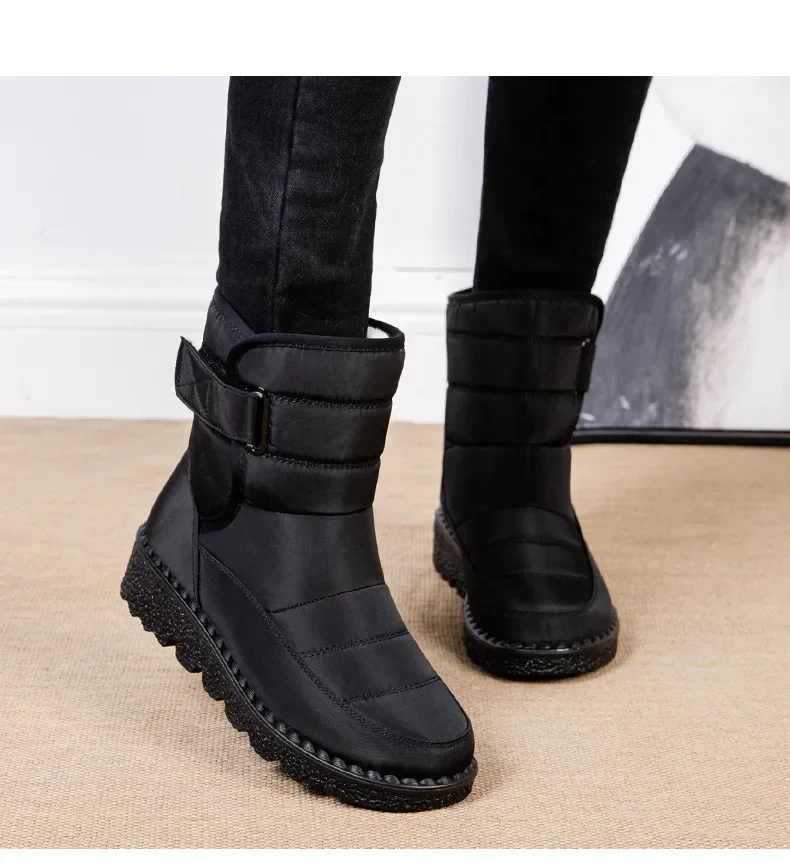 Waterproof Winter Boots for Women 2025 New Faux Fur Long Plush Snow Boots Woman Platform Shoes Warm Cotton Couples Ankle Boots Waterproof Winter Boots for Women 2025 New Faux Fur Long Plush Snow Boots Woman Platform Shoes Warm Cotton Couples Ankle Boots