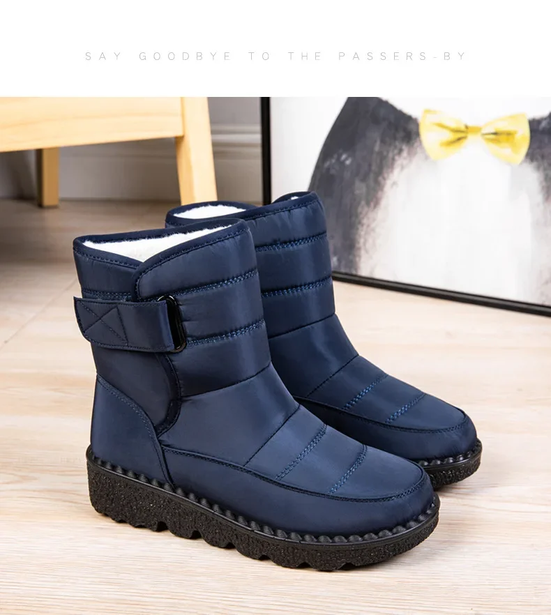 Waterproof Winter Boots for Women 2025 New Faux Fur Long Plush Snow Boots Woman Platform Shoes Warm Cotton Couples Ankle Boots Waterproof Winter Boots for Women 2025 New Faux Fur Long Plush Snow Boots Woman Platform Shoes Warm Cotton Couples Ankle Boots